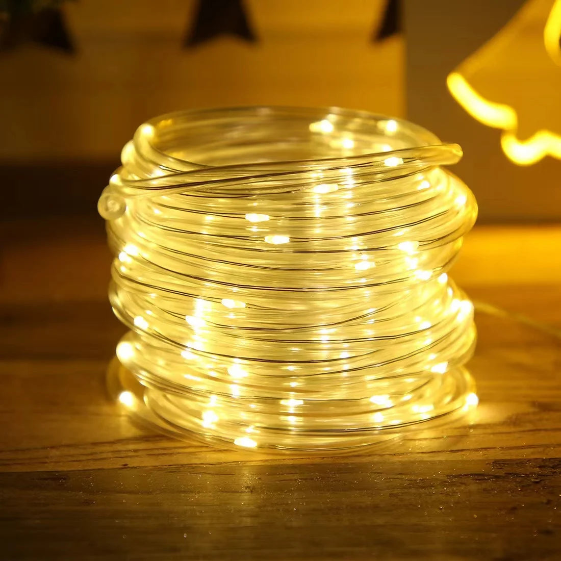 Outdoor Solar Rope Light Waterproof Garden Christmas Decoration 32m/22m/12m/7m Xmas Garland Tube String Light Fairy Strip