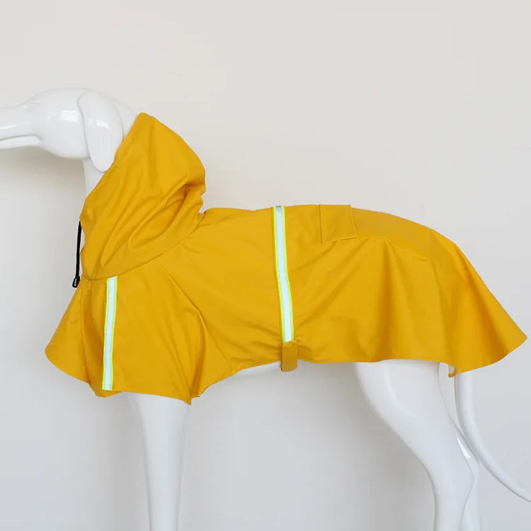 Large Dog Raincoat, Windproof, Rainproof Hooded Raincoat for Dog