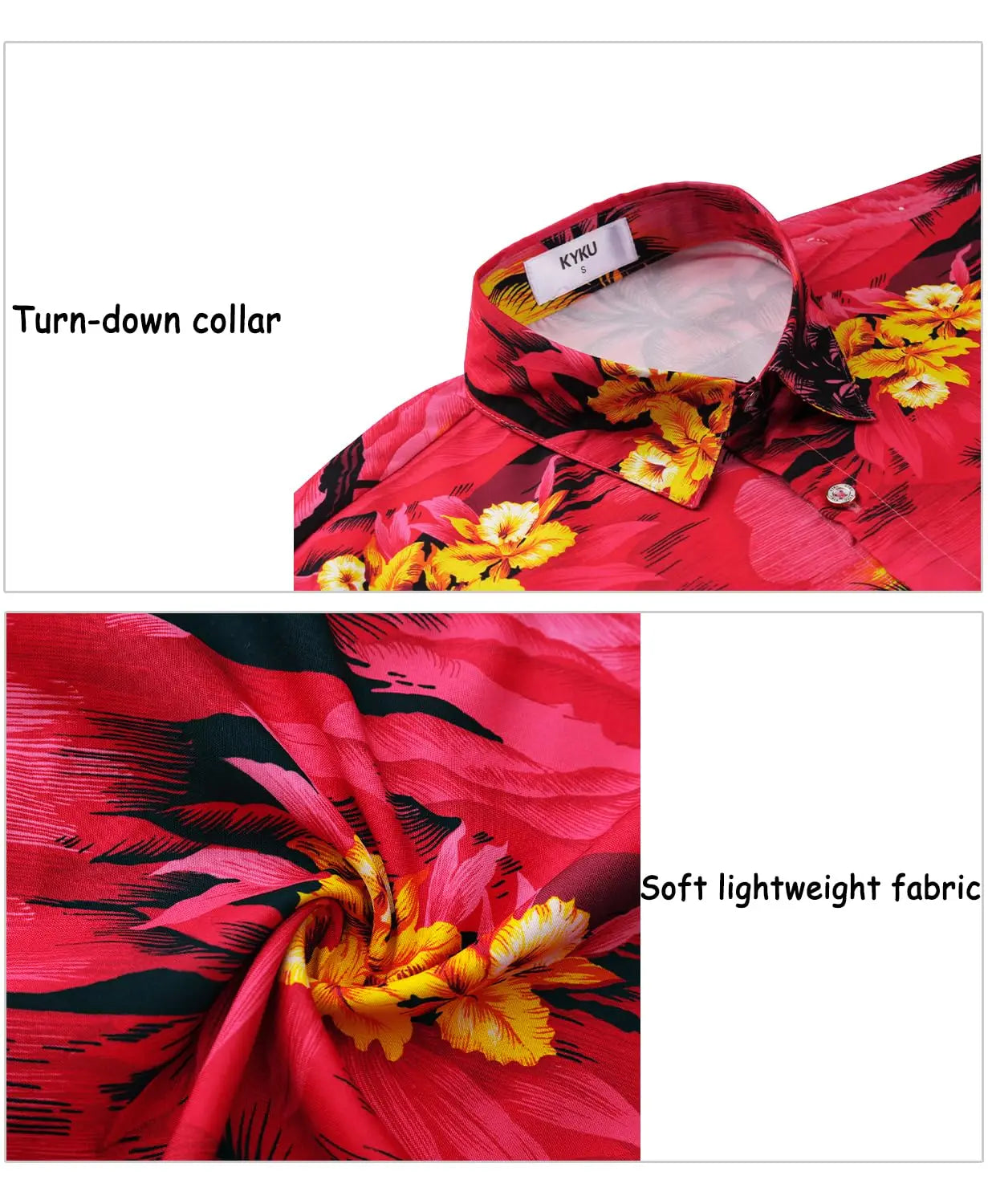Hawaiian Shirt for Men: Beach Summer Mens Button Down Short Sleeve Shirt Tropical Vacation Casual Clothes