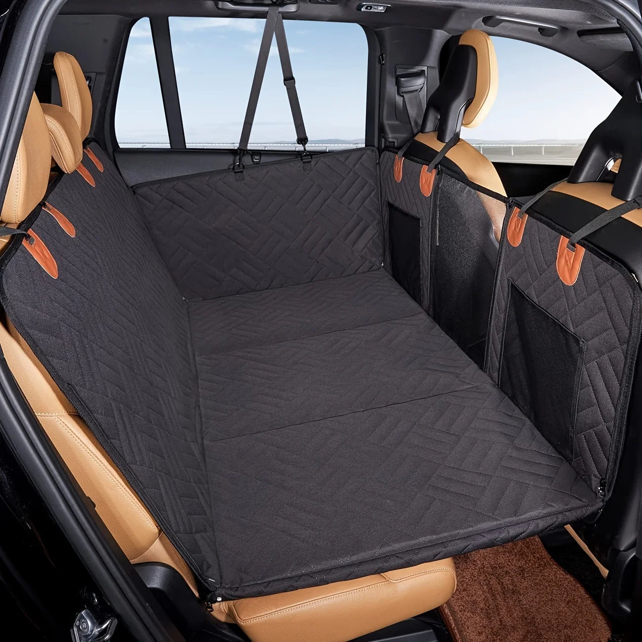 Car Seat Cover for Pets, Waterproof, Pet Seat Hammock, Scratch Proof, Nonslip.