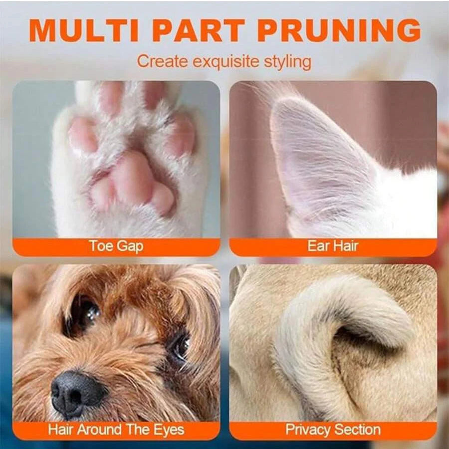 Dog Clippers Grooming Kit Hair Clipper-Low Noise Paw Trimmer- Rechargeable - Quiet Nail Grinder Shaver for Cats and Other Pets ﻿