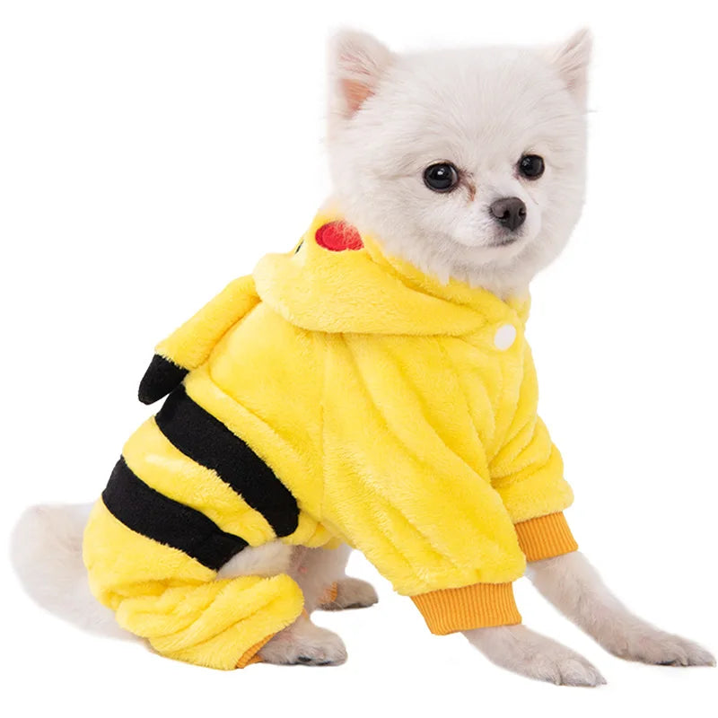 Dog Clothes; Soft Warm Fleece Dogs Jumpsuits. Clothing for Small Dogs.
