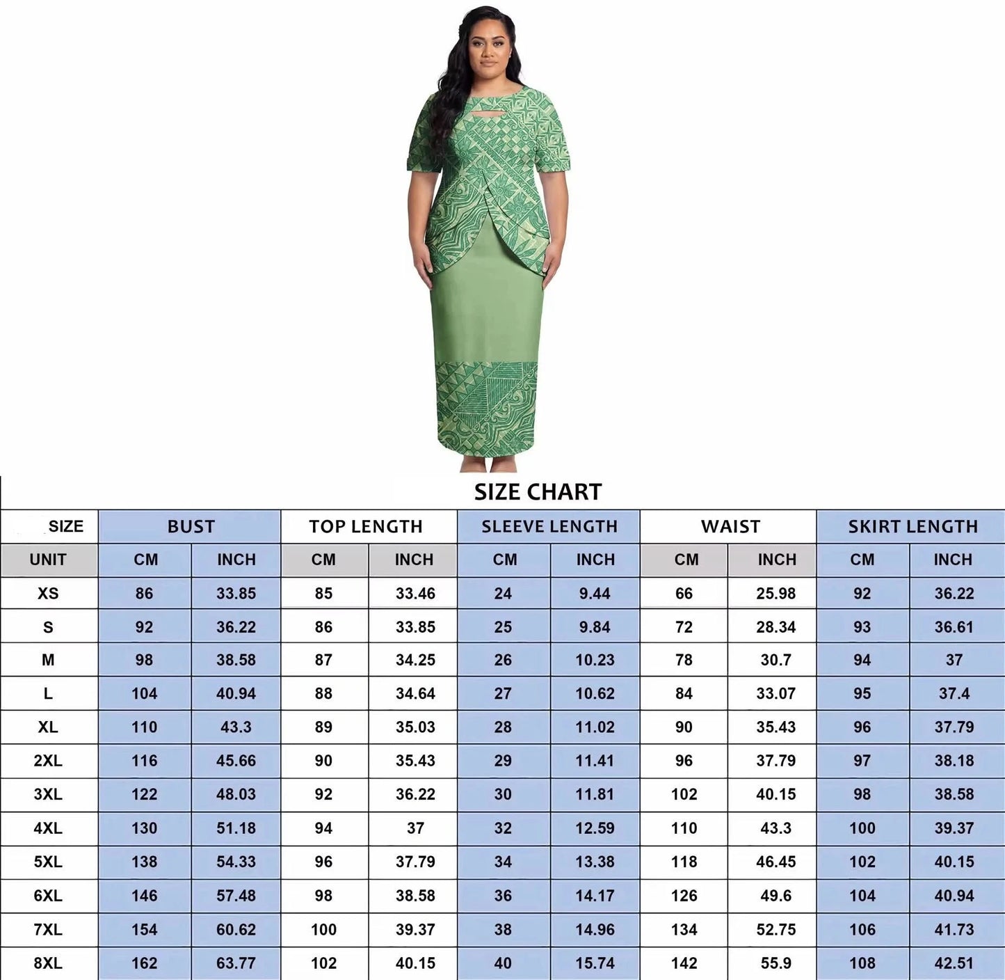 New Arrival Polynesian Tribal Print  Custom Puletasi Samoa Print Dress Two Piece Overlay Bodycon Maxi Dress