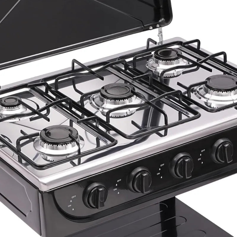 Gas Stove Outdoor 5-Burner Stove Portable Gas Stove