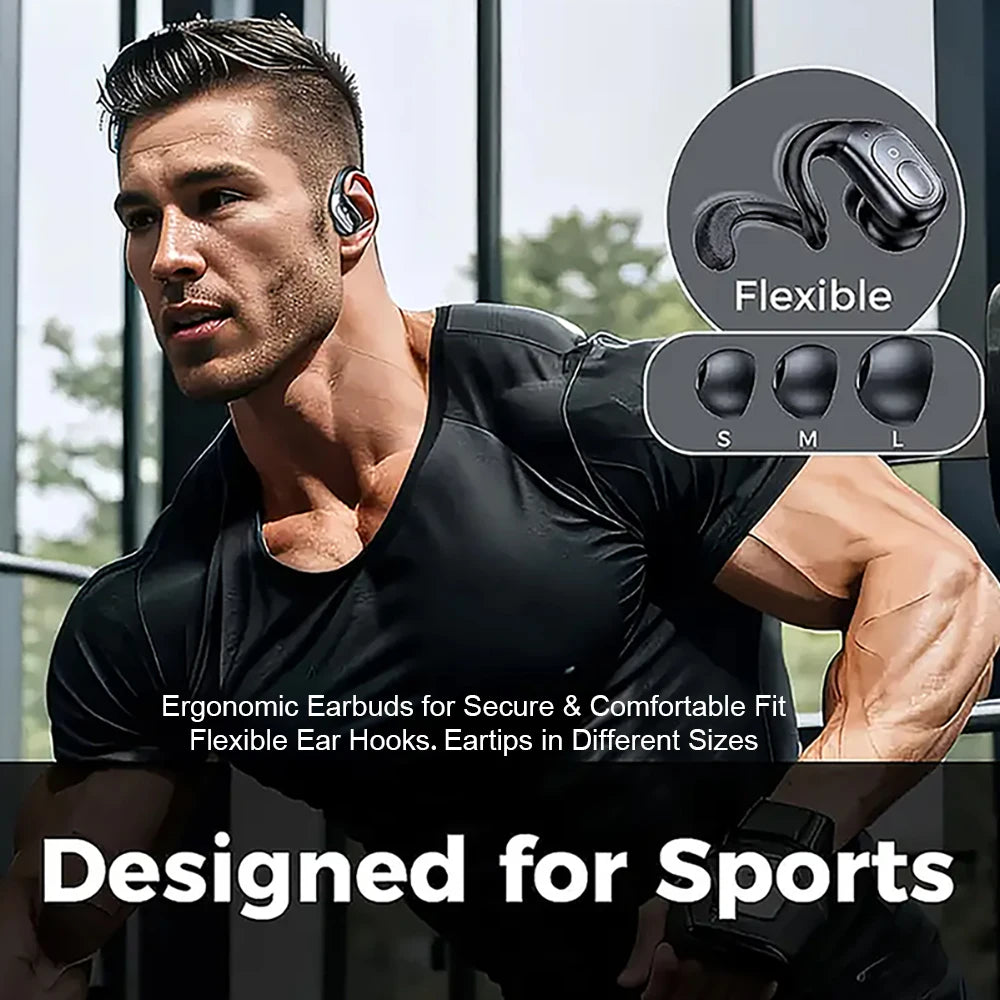 Wireless Bluetooth Earphones Headset Wireless 5.3 Sports ear-hook Headset Stereo noise reduction Earbuds HD Call