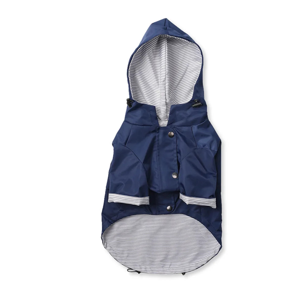 Fashion Multi Colors Dog Raincoat, Jacket S-5XL Medium Large Dog Clothing Hoodies