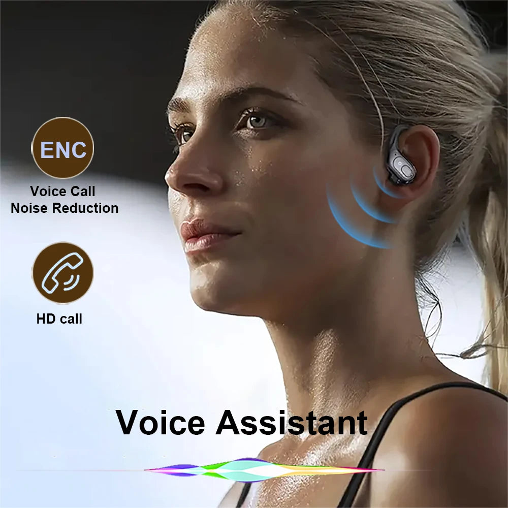 Wireless Bluetooth Earphones Headset Wireless 5.3 Sports ear-hook Headset Stereo noise reduction Earbuds HD Call