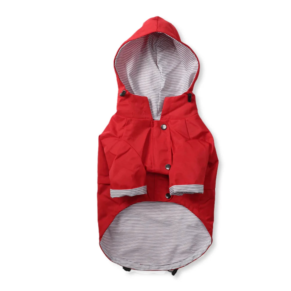 Fashion Multi Colors Dog Raincoat, Jacket S-5XL Medium Large Dog Clothing Hoodies