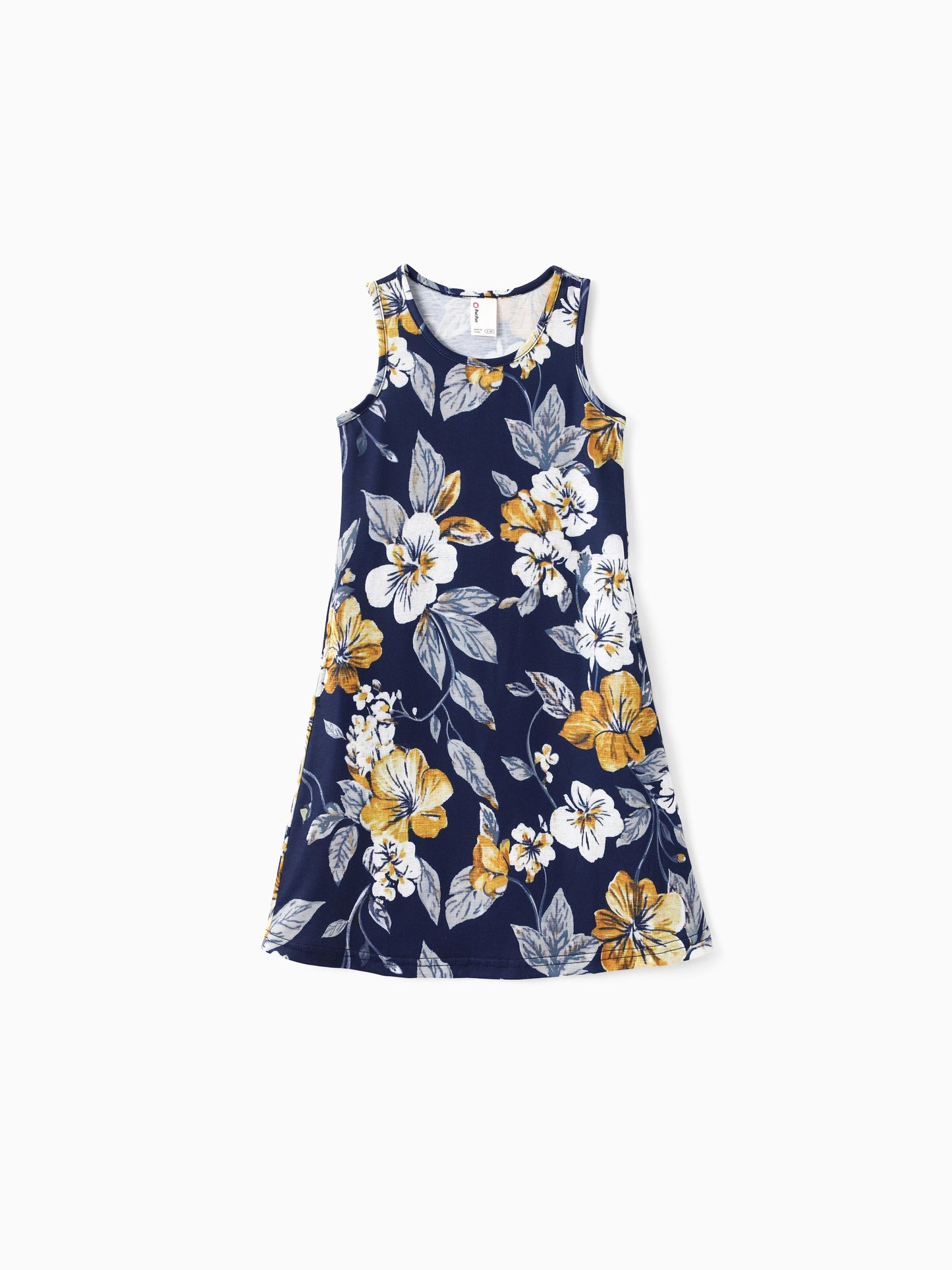 Matching Family Floral Print Sleeveless Dress for Mommy and Me