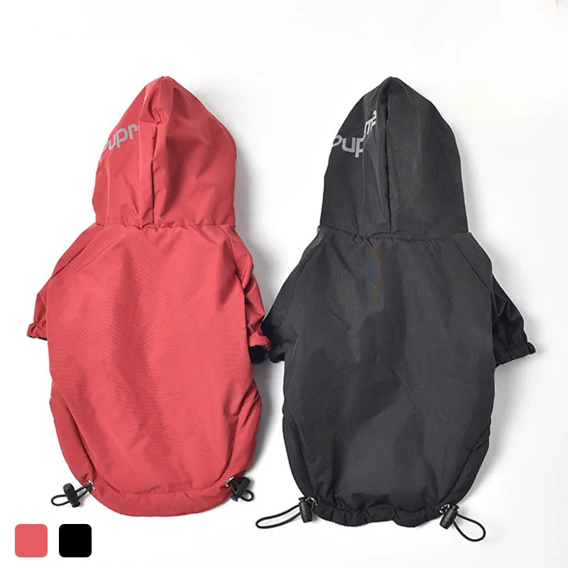 Pet Dog Waterproof Warm Coat Cotton Hooded Jacket The Dog Face Small Dogs Cat Reflective Pet Clothes Winter Coat