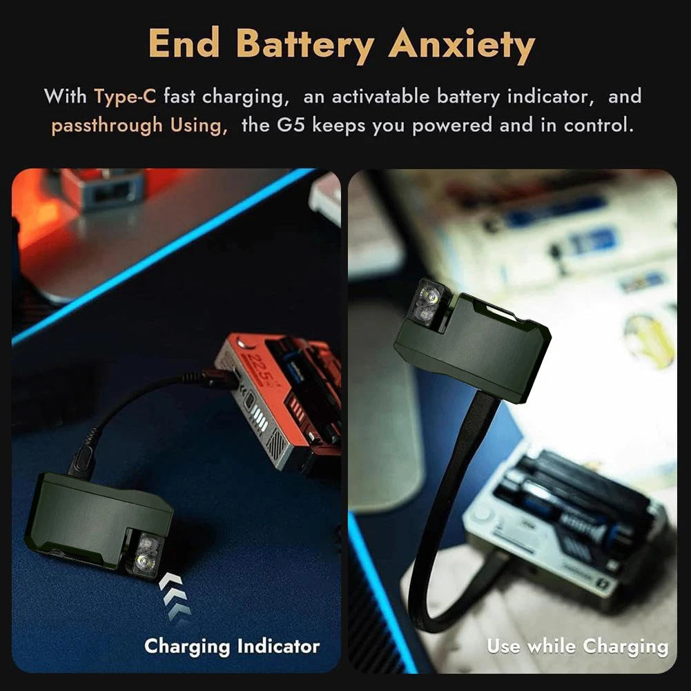 Portable Flat Pocket Flashlight for Camping Hiking