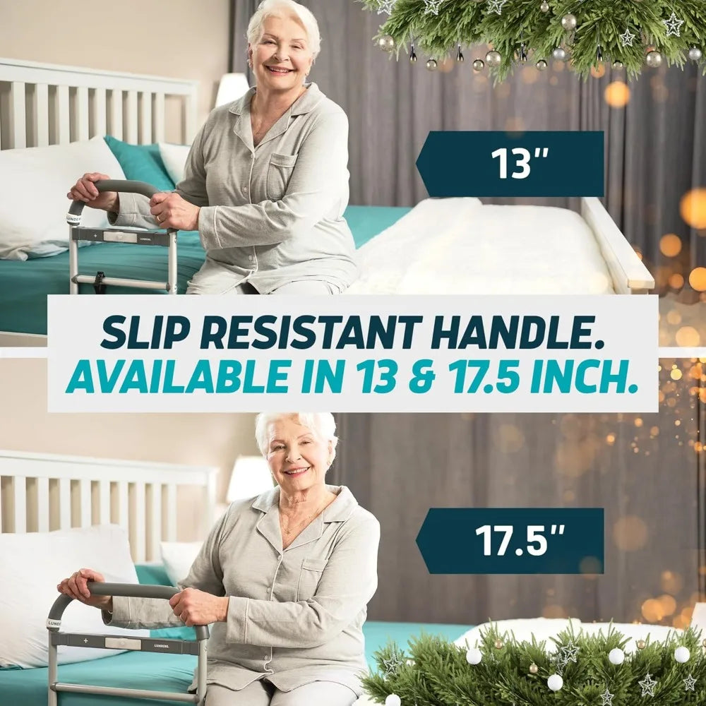 Motion-Activated Light Bed Rail for Seniors - Easy Install, Non-Slip Grip, Supports Independence and Safety
