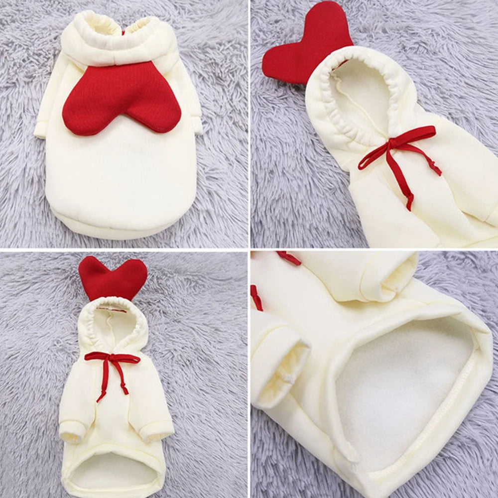 Cute Fruit Dog Clothes for Small Dogs. Hoodies Warm Fleece.