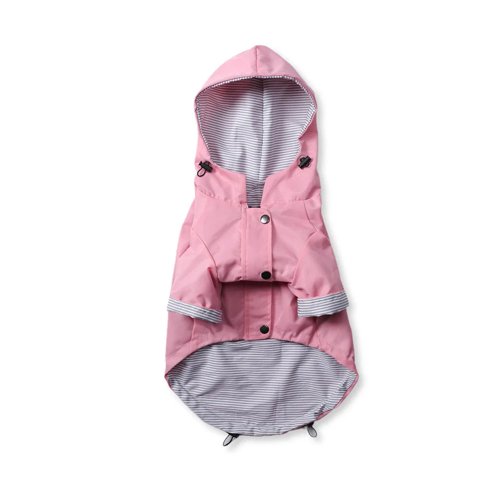 Fashion Multi Colors Dog Raincoat, Jacket S-5XL Medium Large Dog Clothing Hoodies
