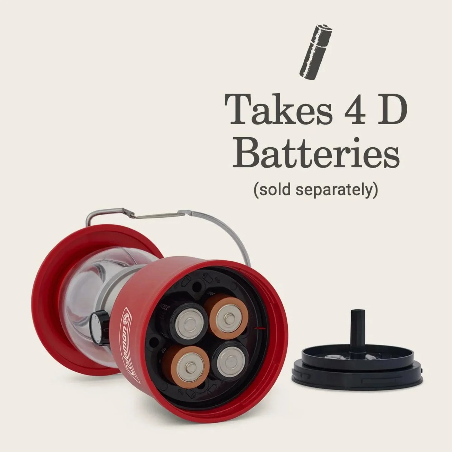 Classic 500 Lumens LED Lantern, Red, camping light,  emergency light