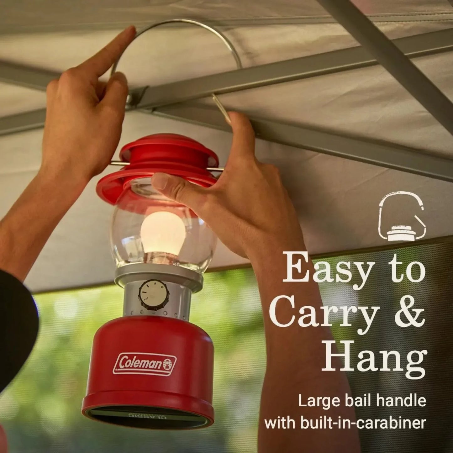Classic 500 Lumens LED Lantern, Red, camping light,  emergency light