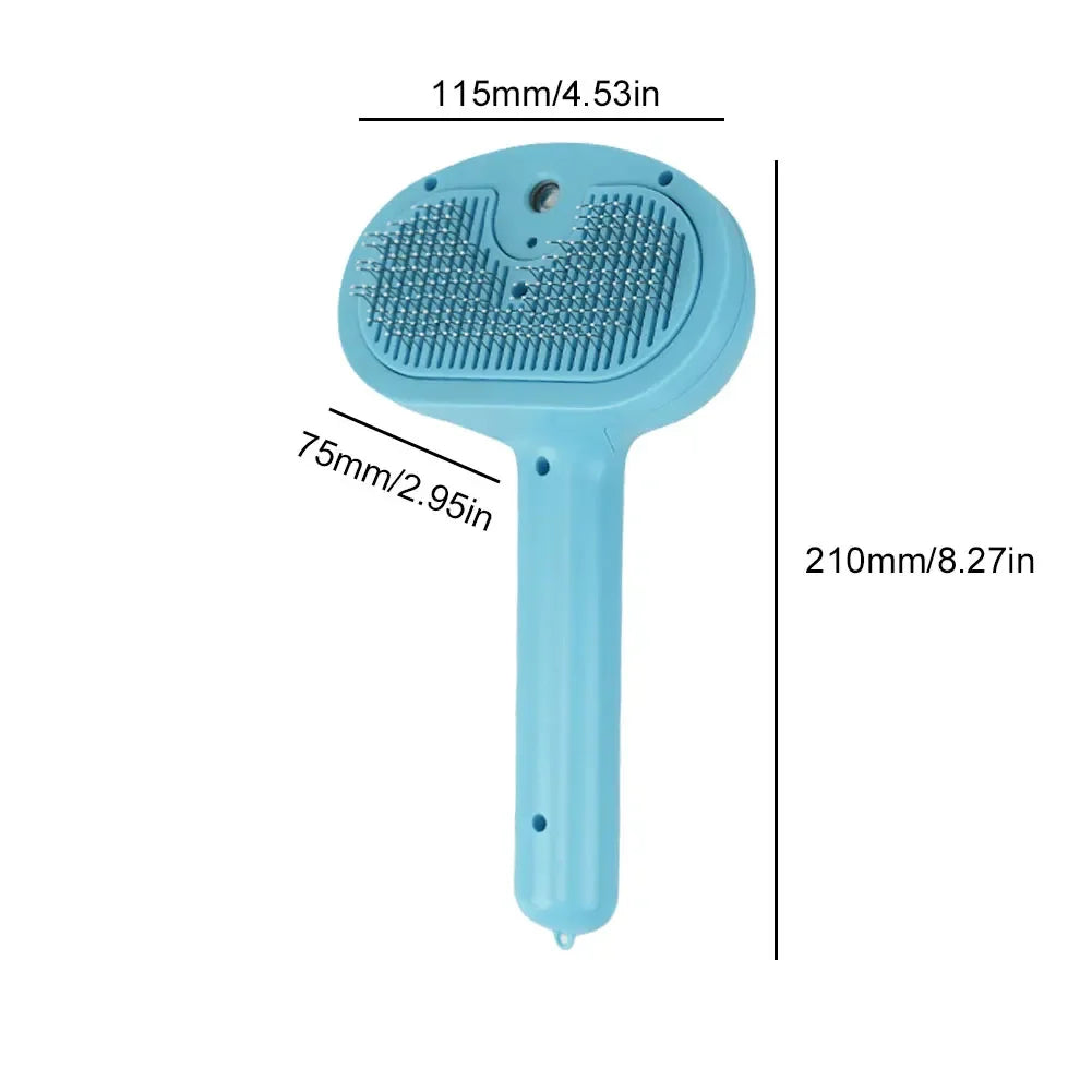 Multifunction Steam Brush & Hair Remover Brush & Dematting Comb for Dogs and Cats