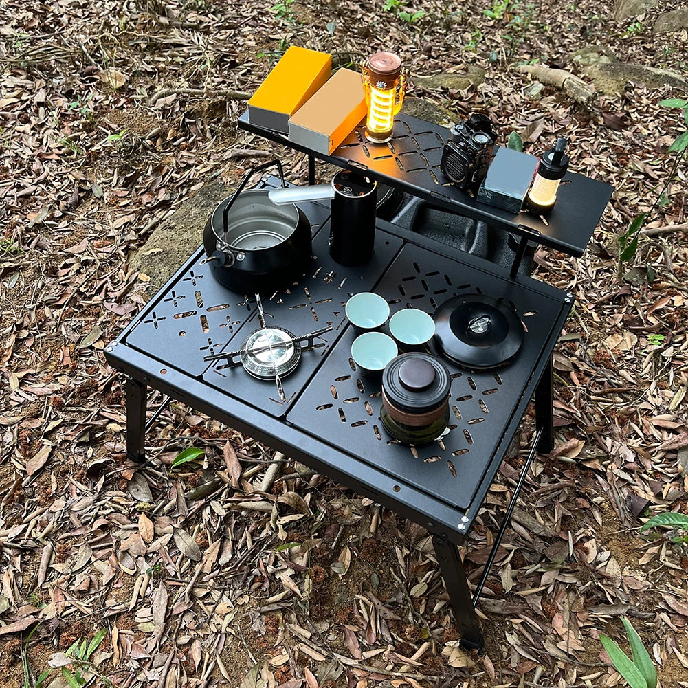 Portable Outdoor Camping Gas Stove with Adjustable Flame Small Lightweight Stove with Storage Bag for Hiking and Climbing