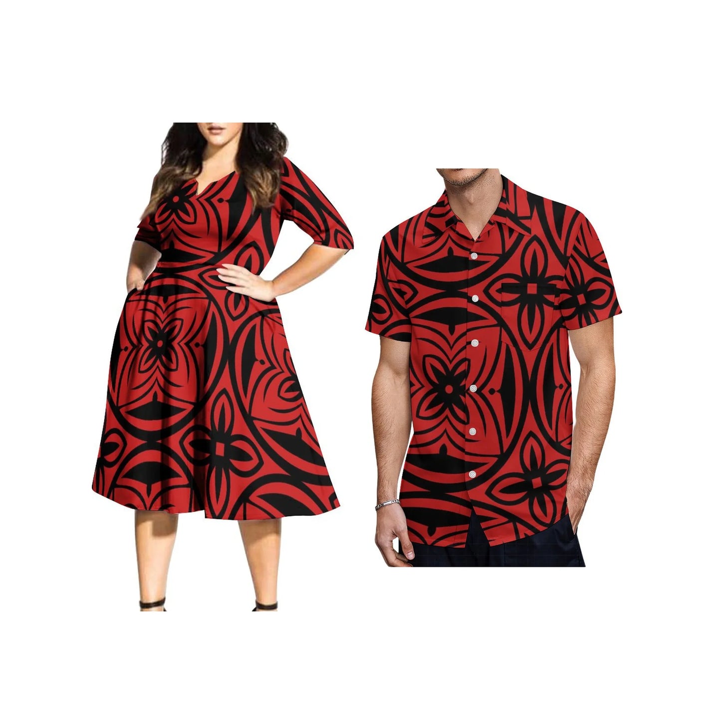 Polynesian Clothing High Quality Customized Tonga Tribal Design