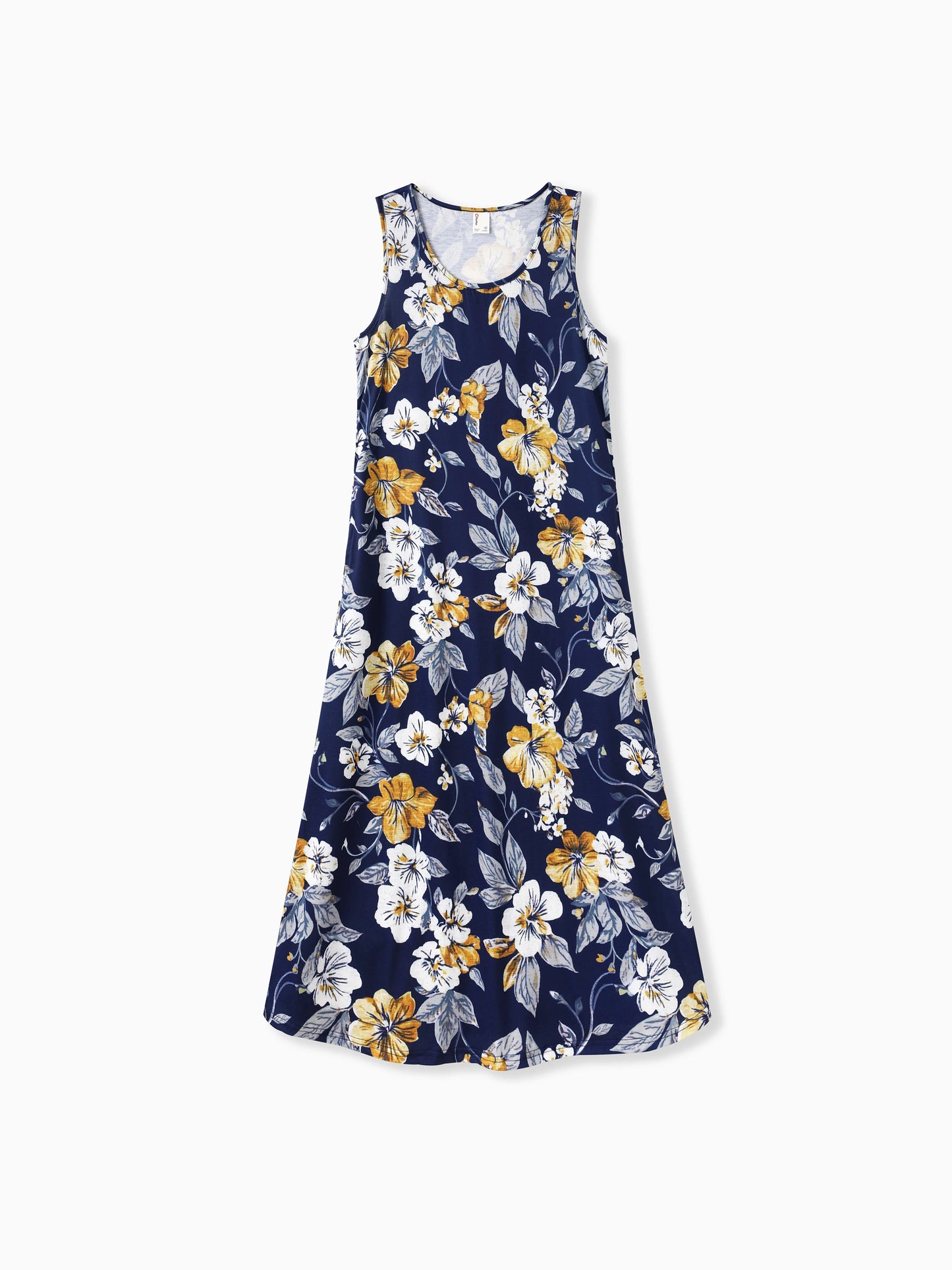 Matching Family Floral Print Sleeveless Dress for Mommy and Me