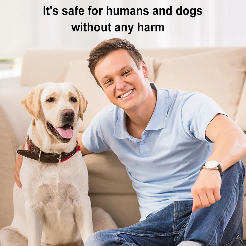 Ultrasonic Dog Bark Deterrent Device Long Range Rechargeable Anti-Barking Device Pet Dog Repeller Correct Your Dogs Bad Behavior