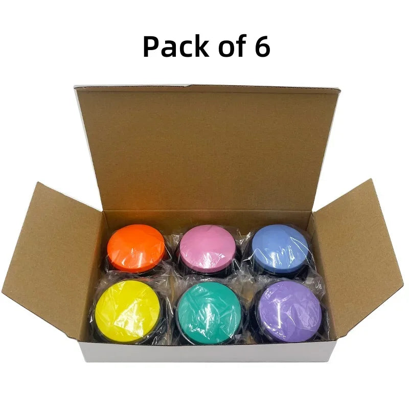 8PCS Dog Communication Buttons Voice Recording Button for Pet Training Buzzer