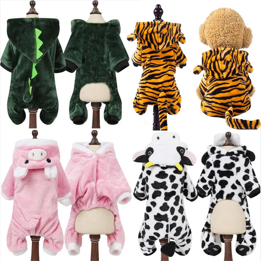 Dog Clothes; Soft Warm Fleece Dogs Jumpsuits. Clothing for Small Dogs.