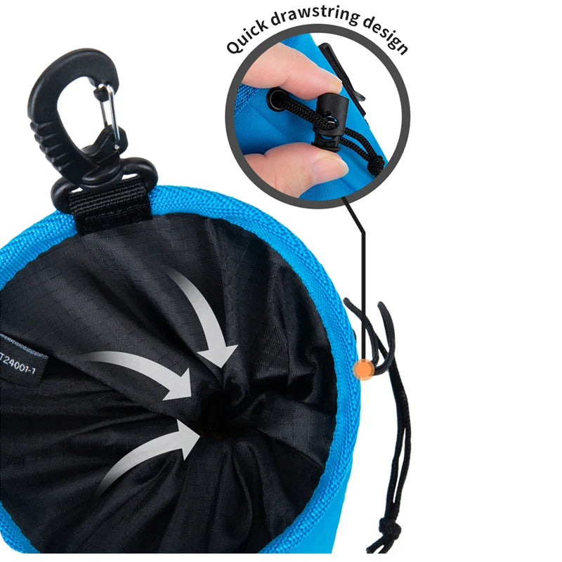 Portable Dog Training Snack Bag, puppy dog snack bag. Outdoor pet snacks waist bag