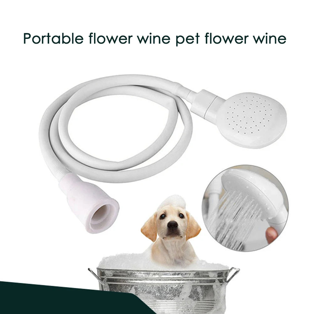 Pet Faucet Sprayer Portable Sink Spray Hose Handheld Shower Head Spray Hose Sink Hose Nozzle for Bathing Baby Pets Washing Hair