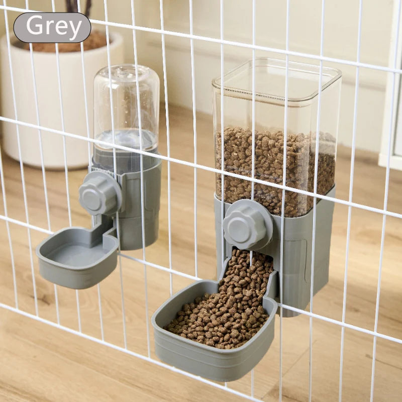 Automatic Hanging Pet Feeder & Water Bowl. Suitable for Small Pets