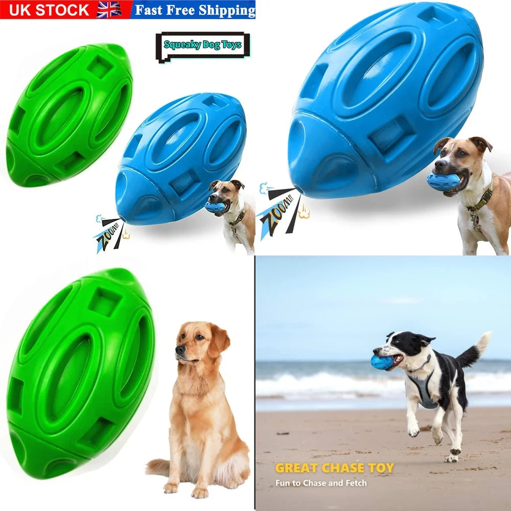 Durable Dog Chew Toys for Aggressive Chewers Heavy Duty Indestructible Squeaky Dog Toys. Long Lasting Pet Chewing Relief.
