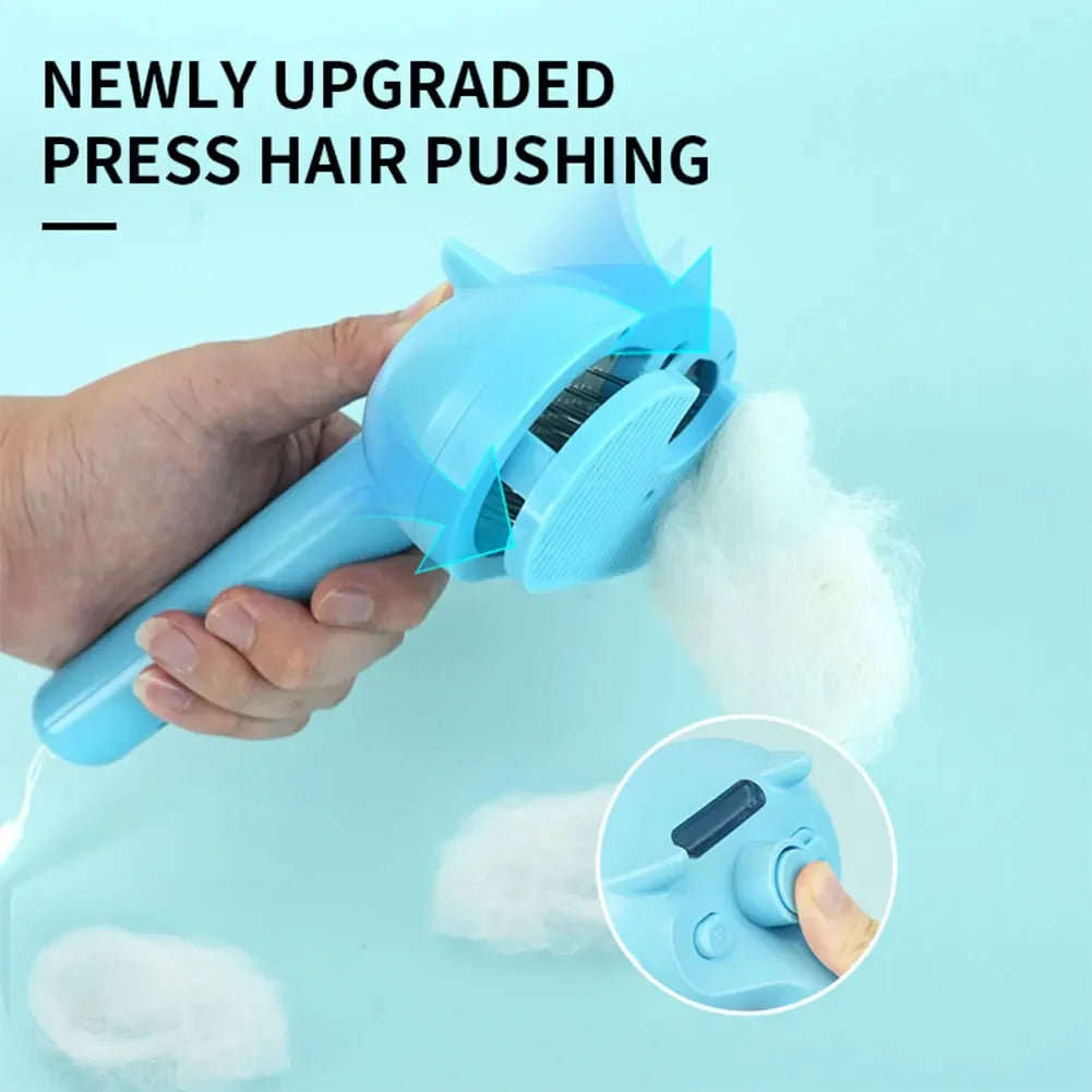 Multifunction Steam Brush & Hair Remover Brush & Dematting Comb for Dogs and Cats