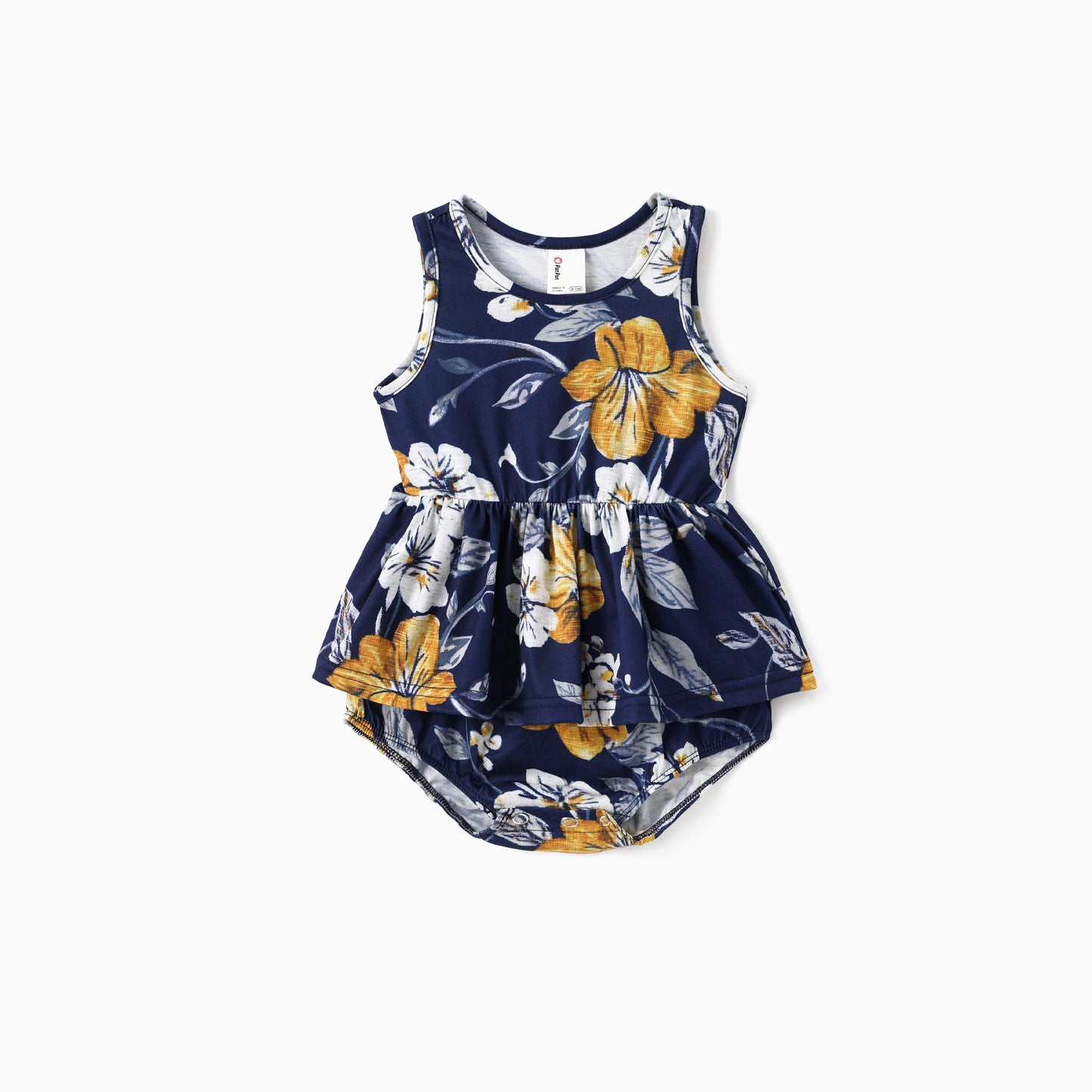 Matching Family Floral Print Sleeveless Dress for Mommy and Me