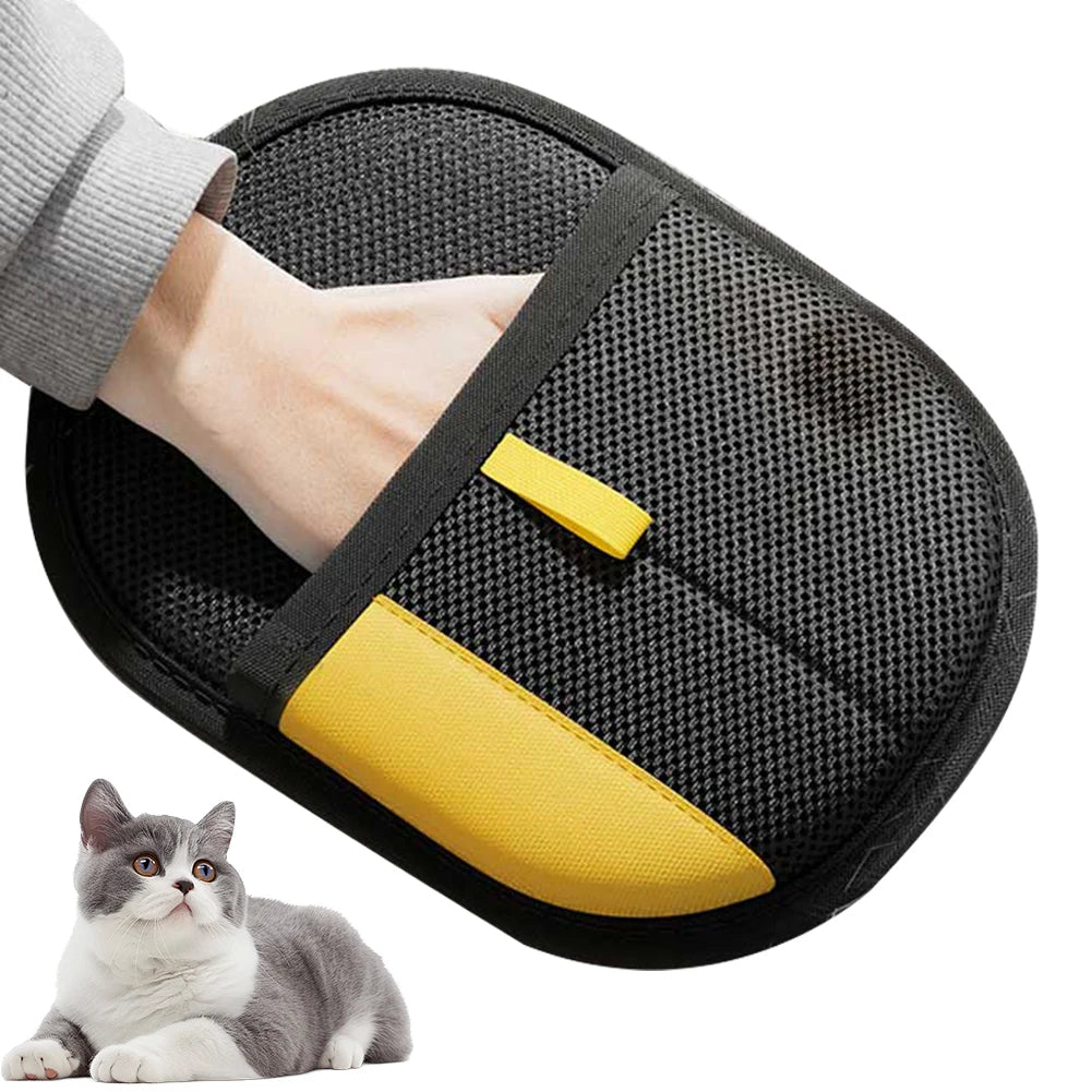 1/2/3Pcs Electrostatic Gloves with Brush & Hook Pet Grooming Gloves Anti Static Hair Removal Glove for Couch Furniture Carpet