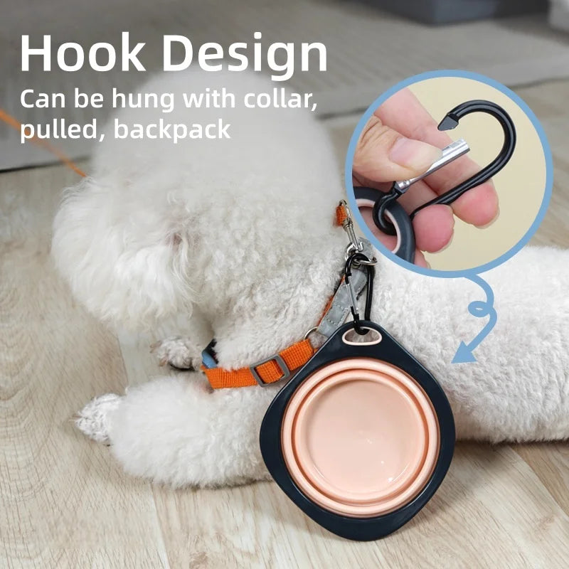 Travel/ Portable Outdoor Folding Food & Water Bowl.