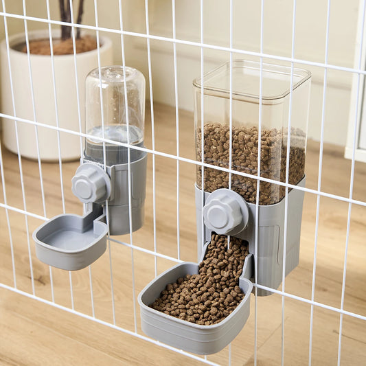 Automatic Hanging Pet Feeder & Water Bowl. Suitable for Small Pets