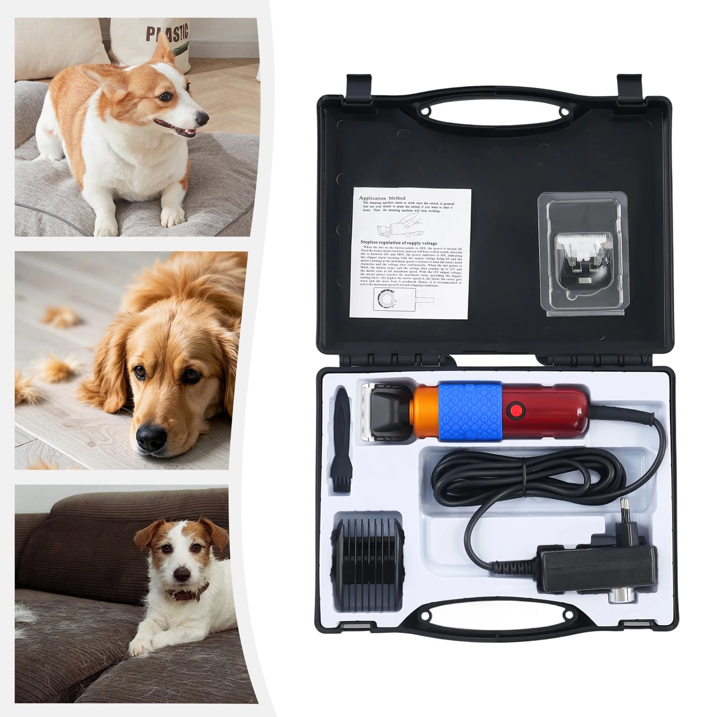 36-W Electric Shears for Pet Grooming.