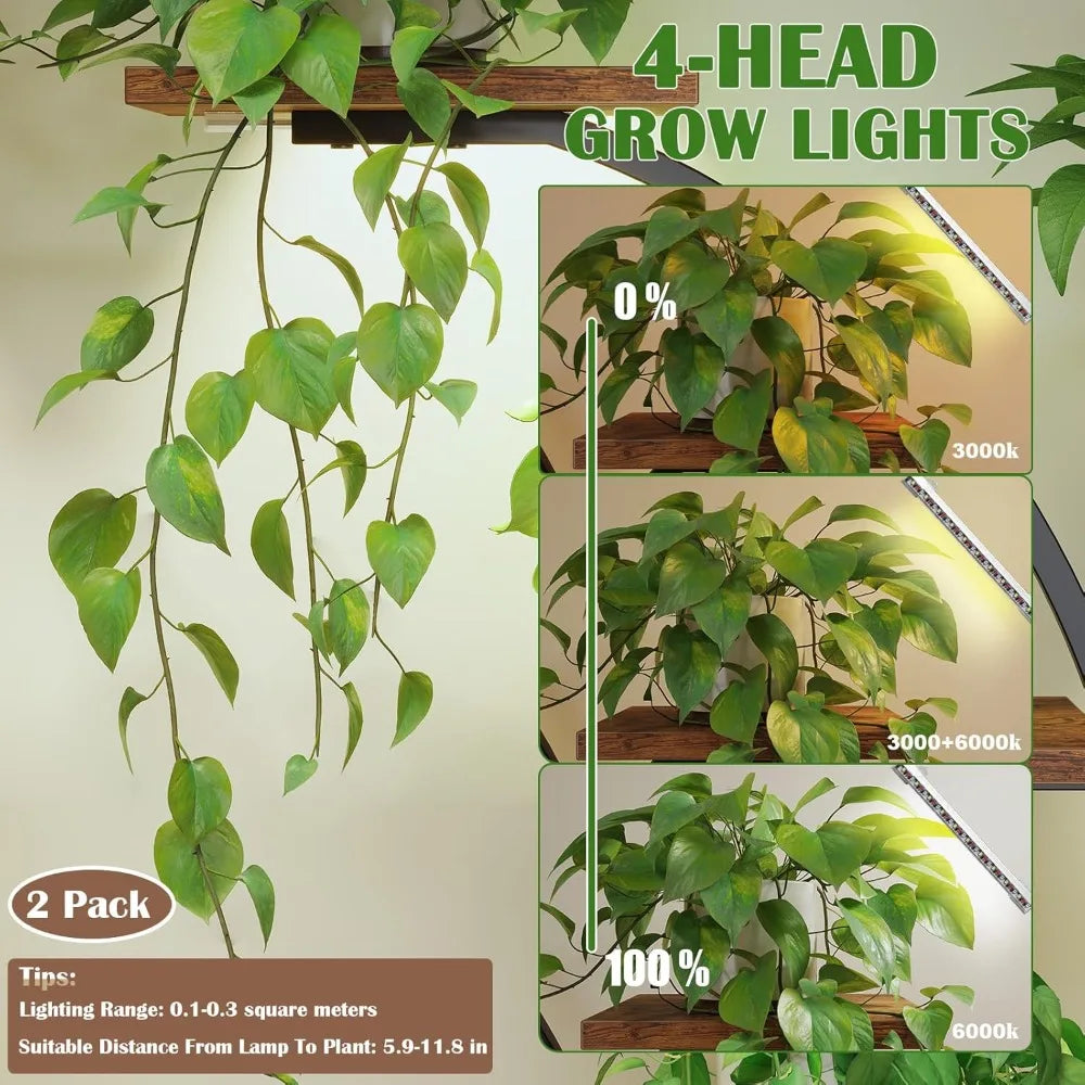 S Shaped Plant Stand Indoor with Grow Lights - 7 Tier Plant Shelf, Multi Display Shelf, Ideal for Living Room, Patio, or Balcony