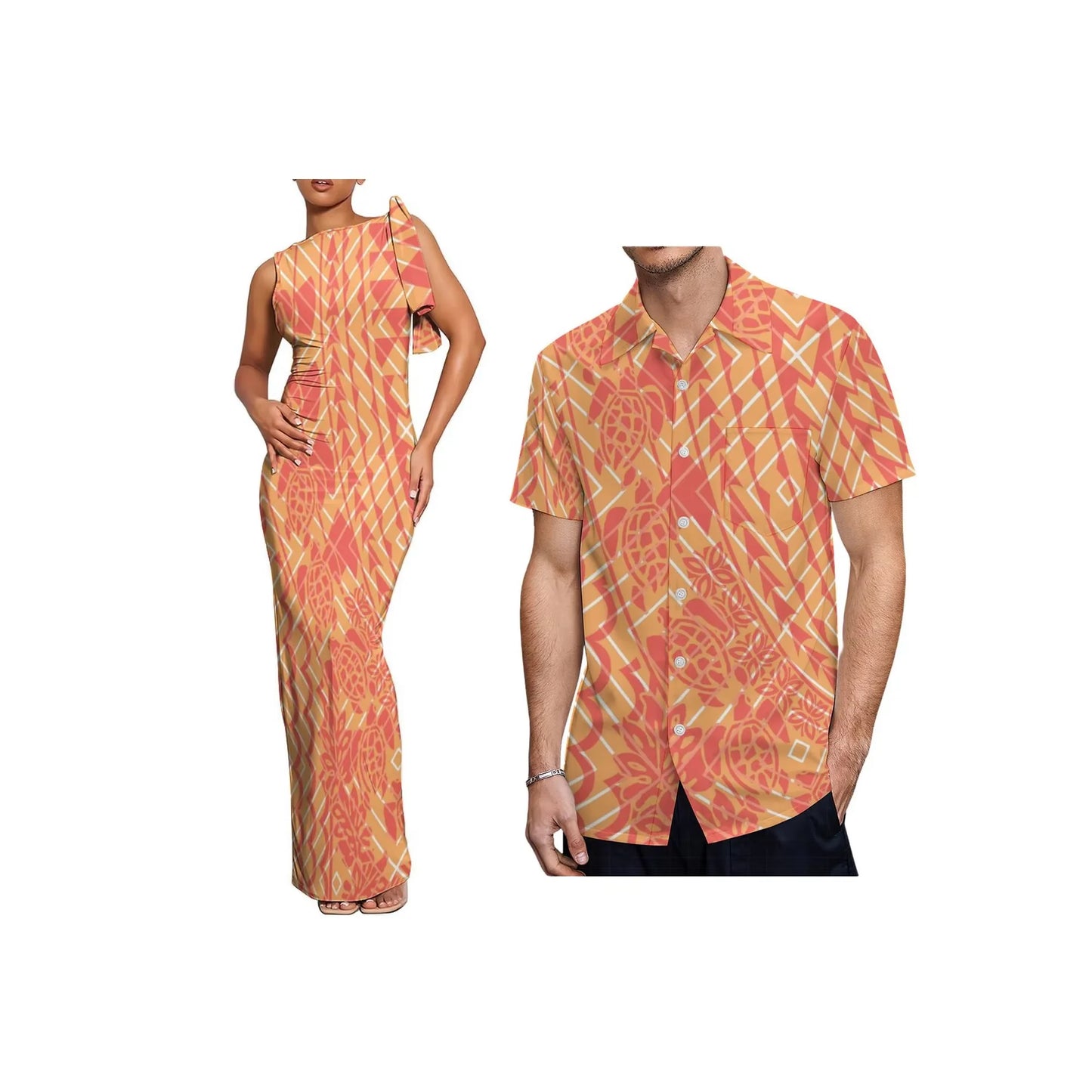 New Polynesian Island Print Dress Custom Ladies Elegant Lace up Stacked Tie-Up Wrap Sleeveless Maxi Dress