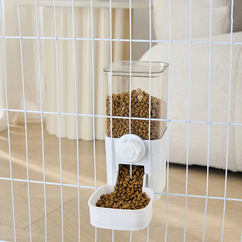 Automatic Hanging Pet Feeder & Water Bowl. Suitable for Small Pets