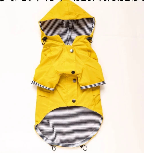 Fashion Multi Colors Dog Raincoat, Jacket S-5XL Medium Large Dog Clothing Hoodies
